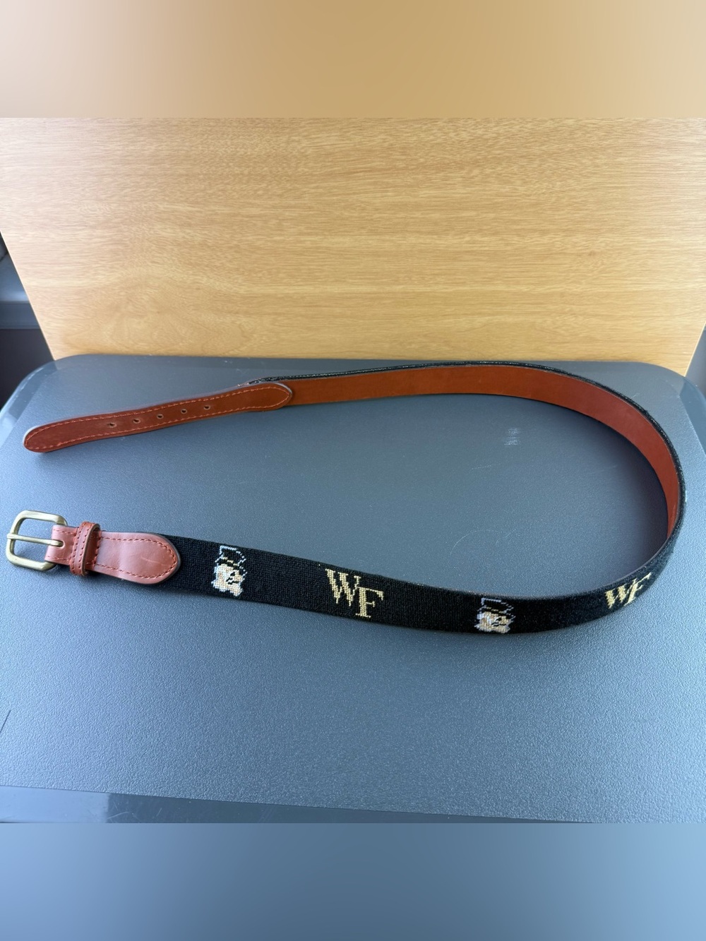Smathers & Branson Wake Forest Demon Deacons Men’s $195 Needlepoint Belt size 38